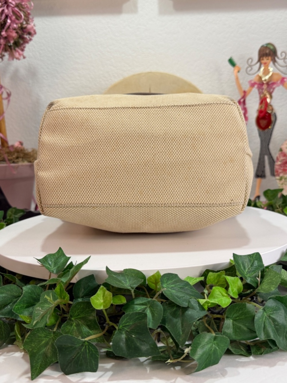 FURLA CREAM/BROWN/BLACK SMALL TOTE! - Picture 12 of 17